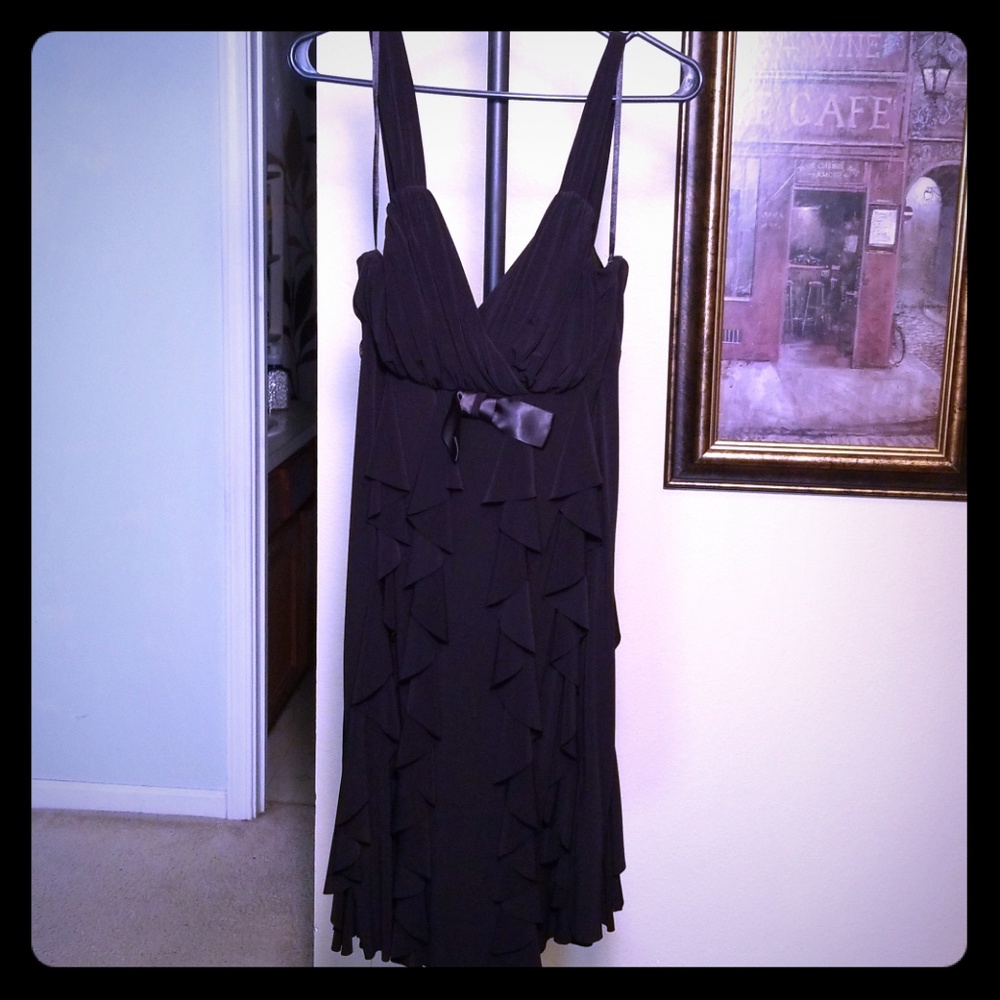 Black ruffled dresses
